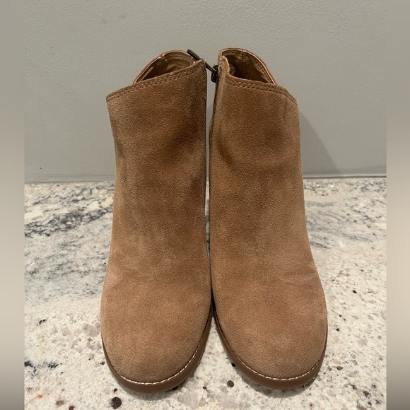 Lucky Brand Suede Wedge Booties - Picture 2 of 10